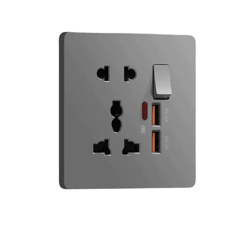 Prise Murale Multifonction 20W avec Charge Rapide et Ports USB-C/USB-A Connecto.ma